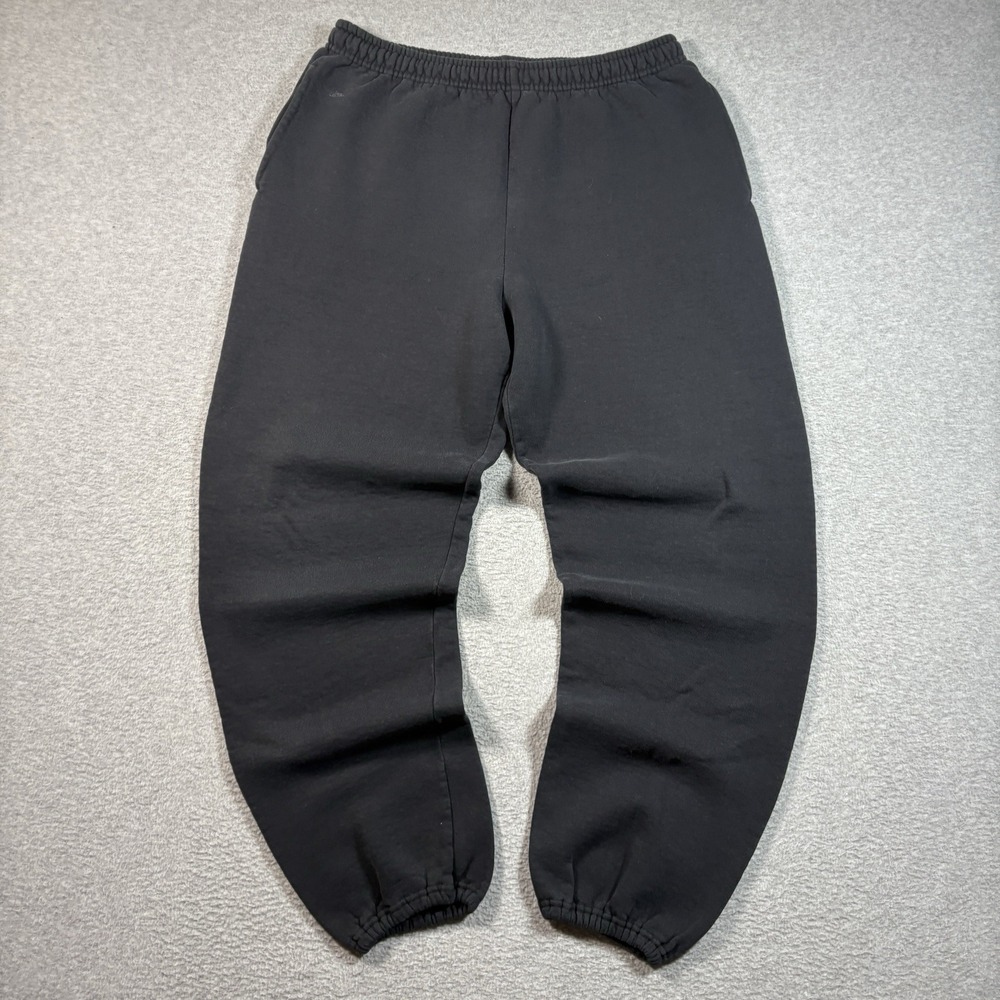 Russell Athletic Sweatpants Mens XL Black Cuffed Baggy Joggers Vintage Y2K